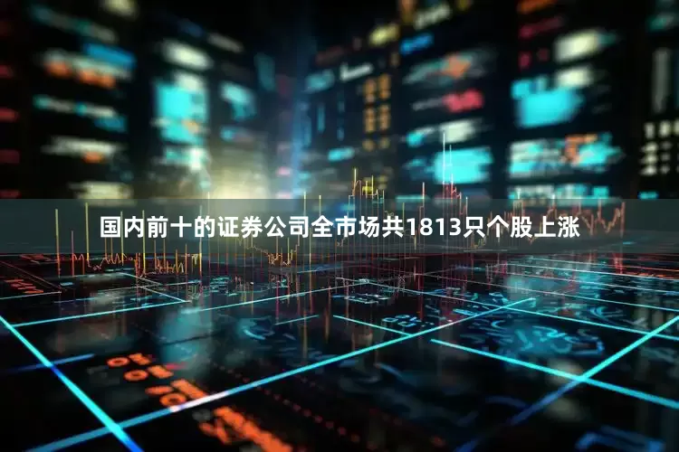 国内前十的证券公司全市场共1813只个股上涨